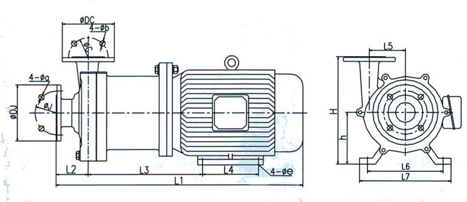 CQ不锈钢磁力驱动泵安装尺寸