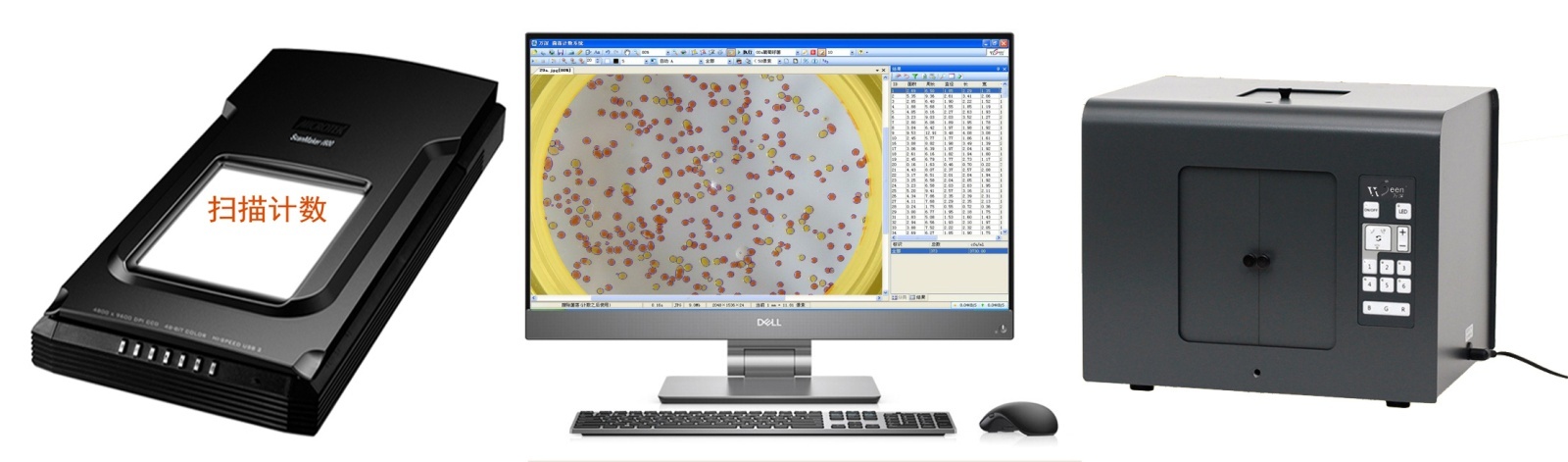 全自动菌落计数抑菌圈测量药敏效价分析仪的图片
