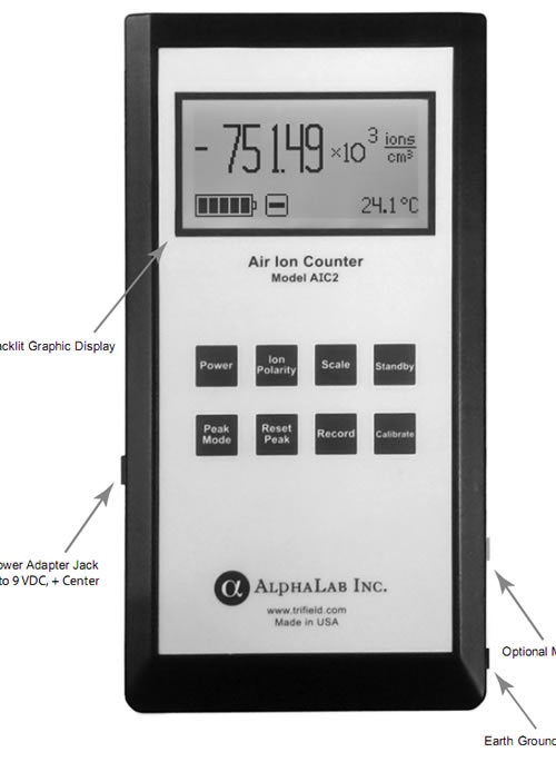 AIC2型空气负离子检测仪的图片