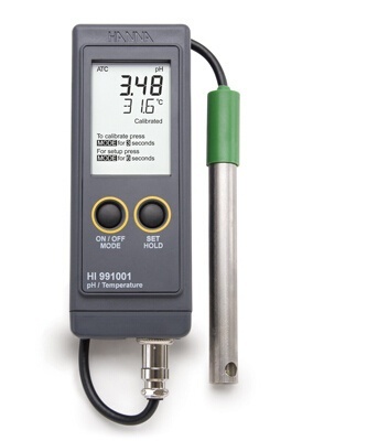 意大利哈纳HI991001N哈纳便携式pH/温度测定仪