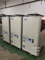 食品厂专用冷冻机50HP风冷箱式冷水机的图片