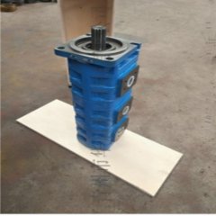 青州液压泵吊车双联齿轮油泵的图片