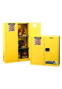 JUSTRITE易燃液体黄色安全柜的图片