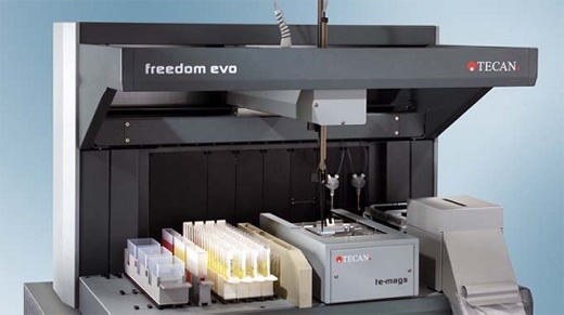 Tecan Freedom EVO核酸提取工作站的图片