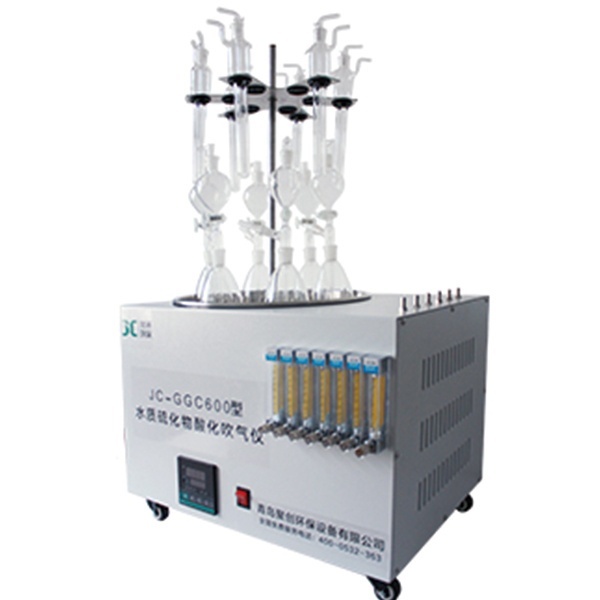 聚创JC-GGC600型智能水质硫化物酸化吹气仪的图片