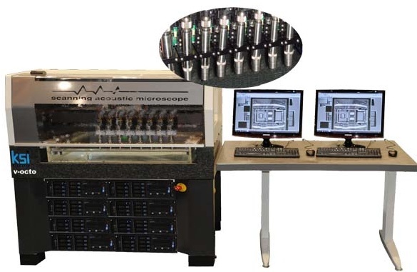 KSI V-Octo八探头大型超声波扫描显微镜