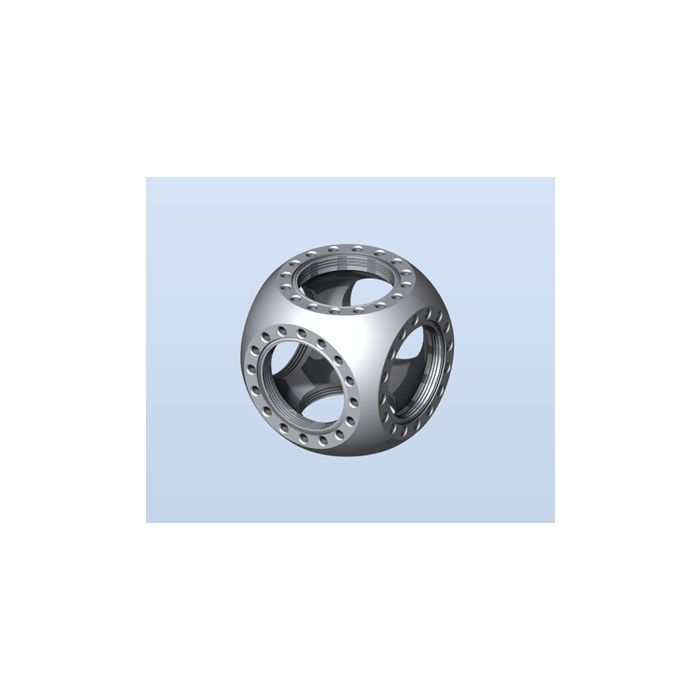 Kimball MCF450-SphCube-E6 4.50“球形六边形真空腔的图片