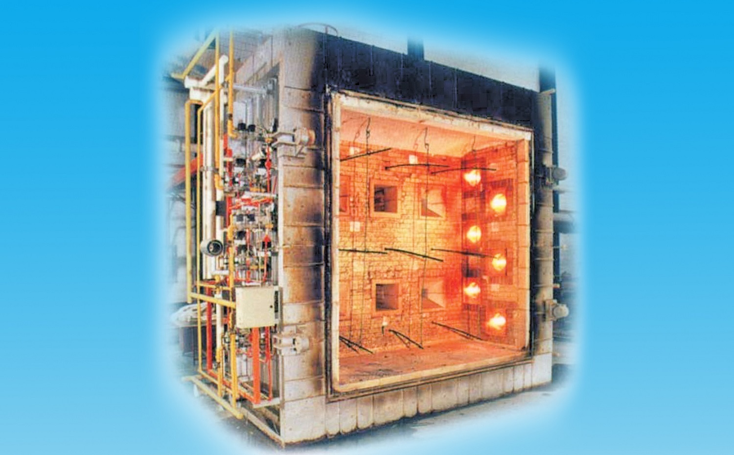 大尺寸垂直耐火性测试炉的图片