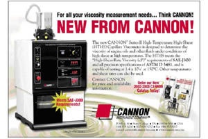 CANNON HTHS高温高剪切动力粘度测定仪