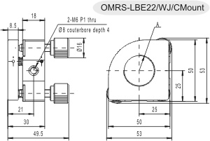 专用调整架OMRS-LBE22/WJ/CMount的图片