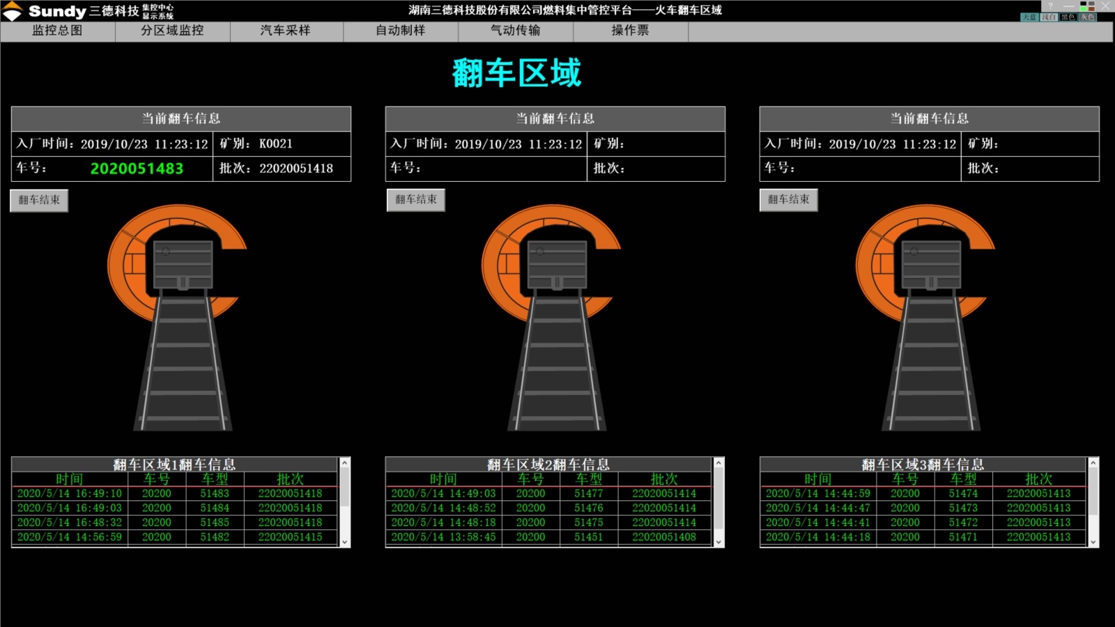 SDFPCH火车煤智能验收管理系统的图片