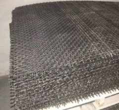 热镀锌钢丝编织轧花网的图片