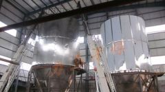 液态成型煤粘合剂喷雾干燥机工艺流程的图片