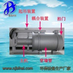 QJB-W5  潜水污泥浆料大流量带拍门过墙回流泵搅拌机