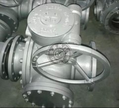 Q345F T型铸钢三通球阀的图片