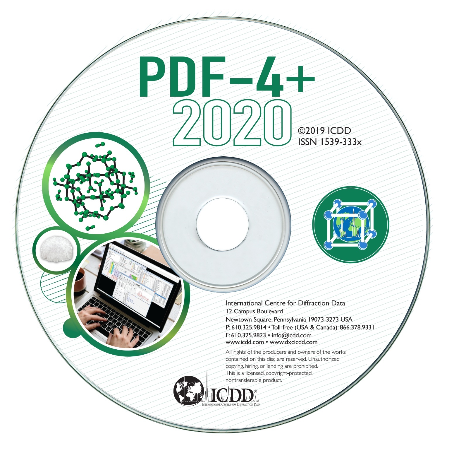 ICDD PDF-4+2020衍射数据库卡片的图片