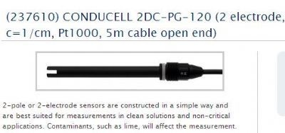 在线电导仪CONDUCELL 2DC-PG-120,5m cable 237610