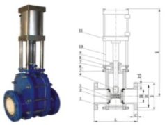 陶瓷闸板阀的图片